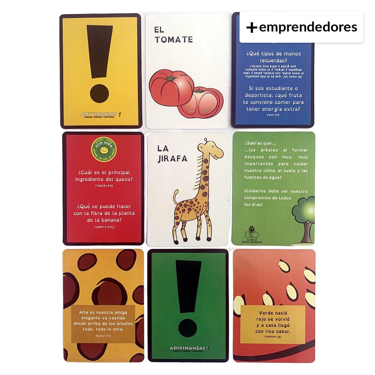 IDEAS AMIGABLES - Tarjetas Eco de Adivinanzas y Curiosidades