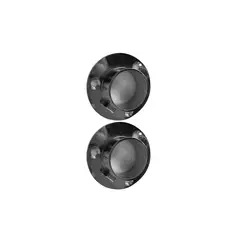 DVP - Soporte Barra Redondo Aluminio 19mm 2 Un Cromado