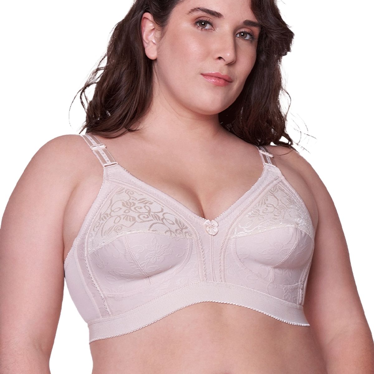 BAZIANI - Sostén microfibra encaje powernet mujer baziani