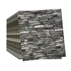 CRUSEC - Pack 10 Lamina Papel Mural Autoadhesivo 3d