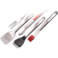 Set Parrillero 5 Piezas Acero Inoxidable