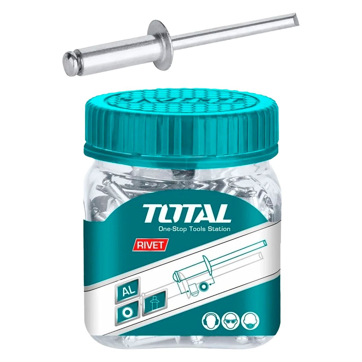 TOTAL TOOLS - Remaches Pop De 4.8 X 12mm 100 unidades