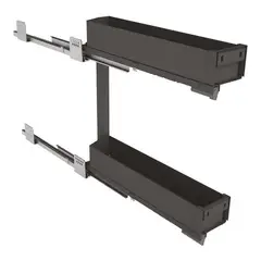 DVP - Especiero 2 Bandejas Proline 150mm Cierre Suave Guia Izq