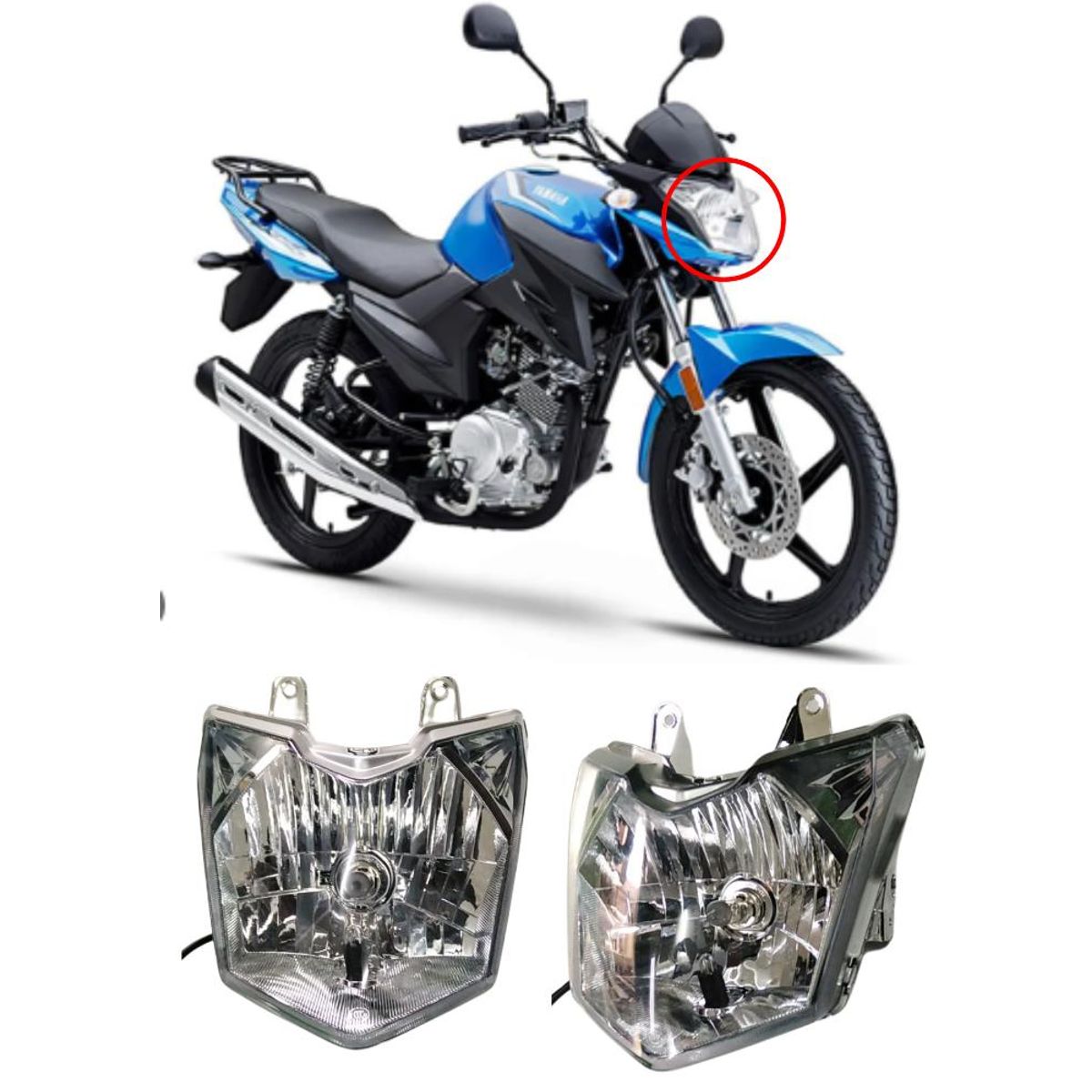 GENERICO - Foco Delantero Para Yamaha YBR125Z