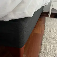 CASA CECILIA - Faldón Elasticado 1 Plaza Gris Oscuro Casa Cecilia…