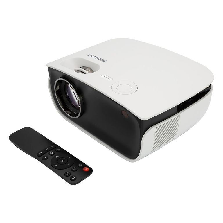 PHILCO Proyector HD 1280*720p 2000 Lúmenes LED con HDMI / USB / AV