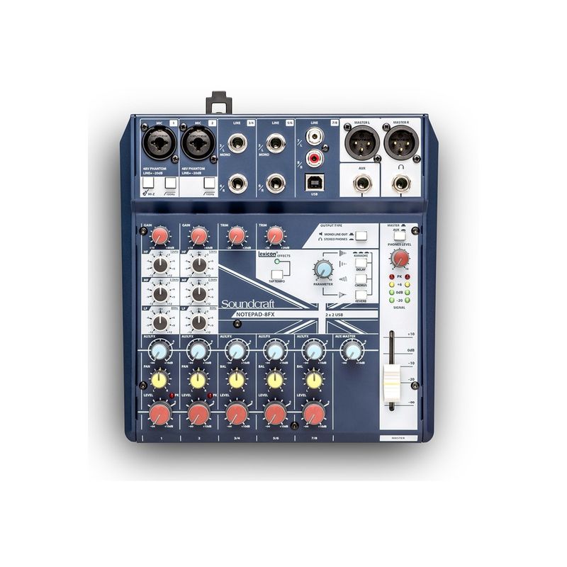SOUNDCRAFT - CONSOLA CONS INTERFAZ USB SOUNDCRAFT NOTEPAD 8FX SOUNDCRAFT