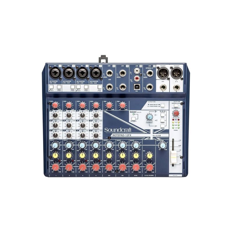 SOUNDCRAFT - CONSOLA CON INTERFAZ USB SOUNDCRAFT NOTEPAD 12FX SOUNDCRAFT