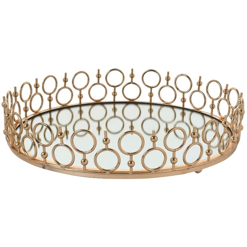 MALLORCA - Centro de Mesa Decorativo Amberes Circular Gold