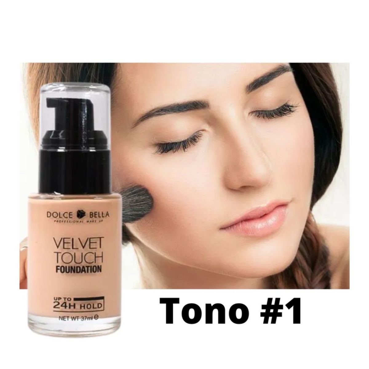 DOLCE BELLA - Base tacto aterciopelado 24 horas de duración tono 001