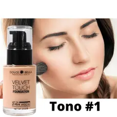 DOLCE BELLA - Base tacto aterciopelado 24 horas de duración tono 001