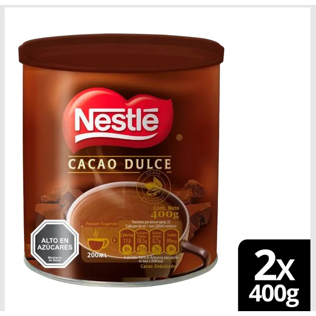 NESTLE - Chocolate En Polvo Nestlé® 400g X2 Tarros
