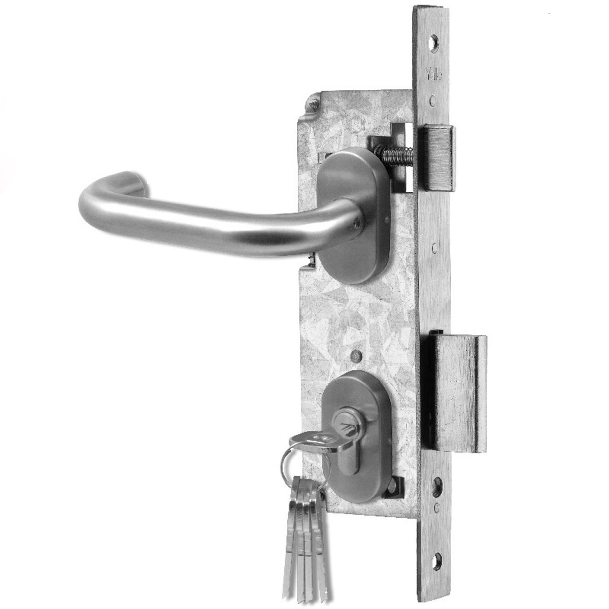 YALE - Cerradura Embutida Yale Roma B35 Oficina Perfil Aluminio