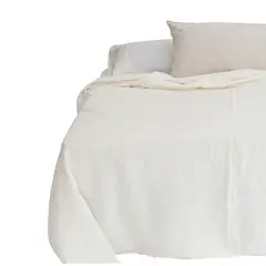 NATURALINO - Cubre Cama Pintacura - Blanco - King -