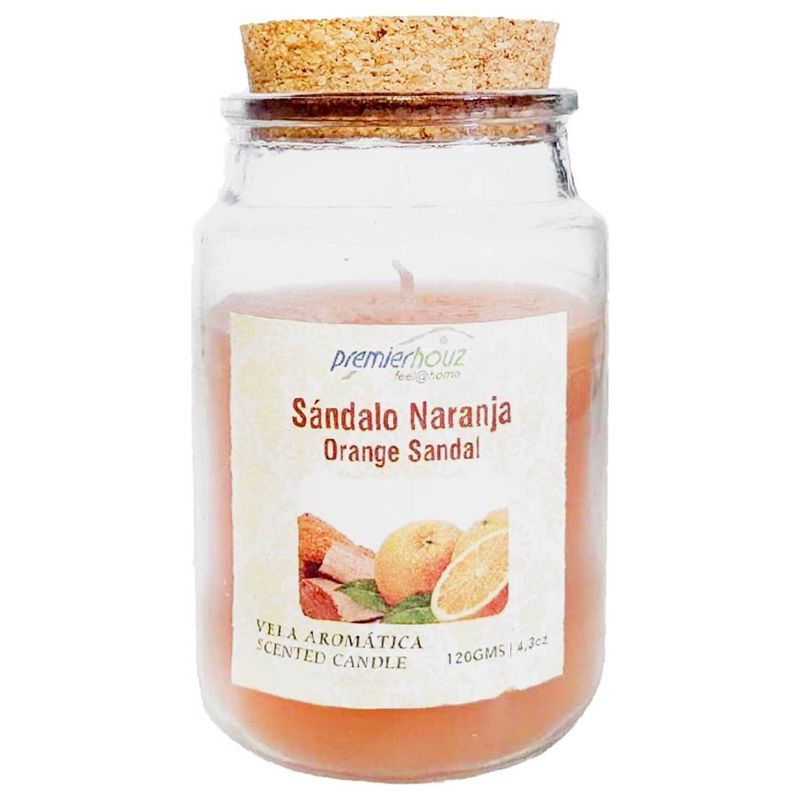 GENERICO - Vela Aromática Sándalo Naranja 120gr