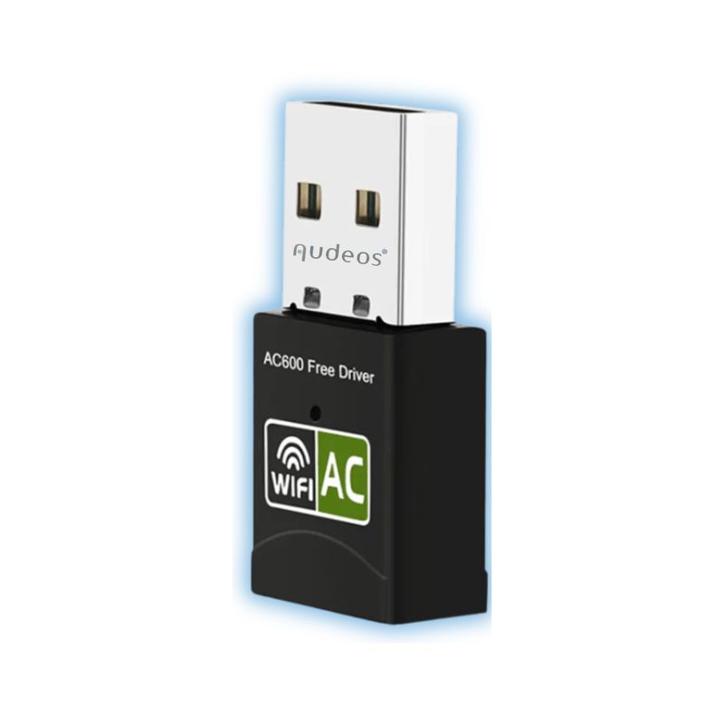 GENERICO - ADAPTADOR ANTENA USB WIFI 600MBPS DUAL BAND