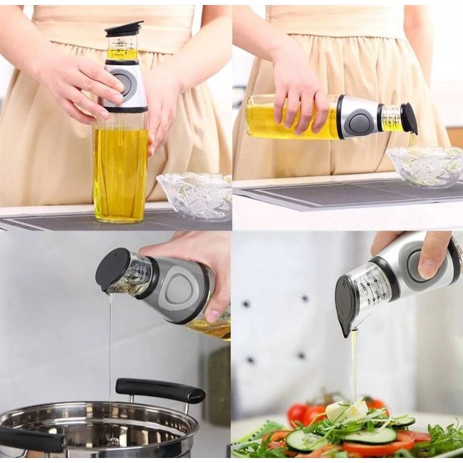 UNIVERSAL - BOTELLA VIDRIO DISPENSADOR ACEITE VINAGRE 500 ML JJ-37