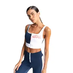 LABELLAMAFIA - Top Gravity Azul y Blanco