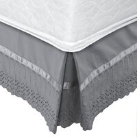 Faldón 144 hilos Broderie Amanda King Gris