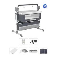 Cuna Colecho Mecedora Eléctrica Gris