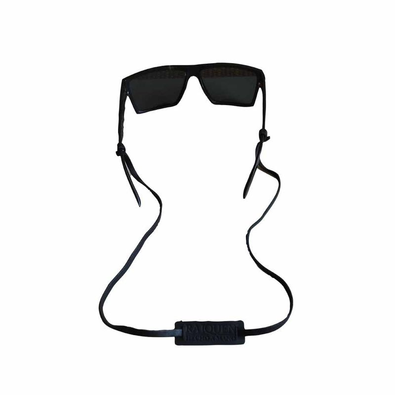 RAIQUEN - Strap Correa para Anteojos De Cuero Negro Raiquen