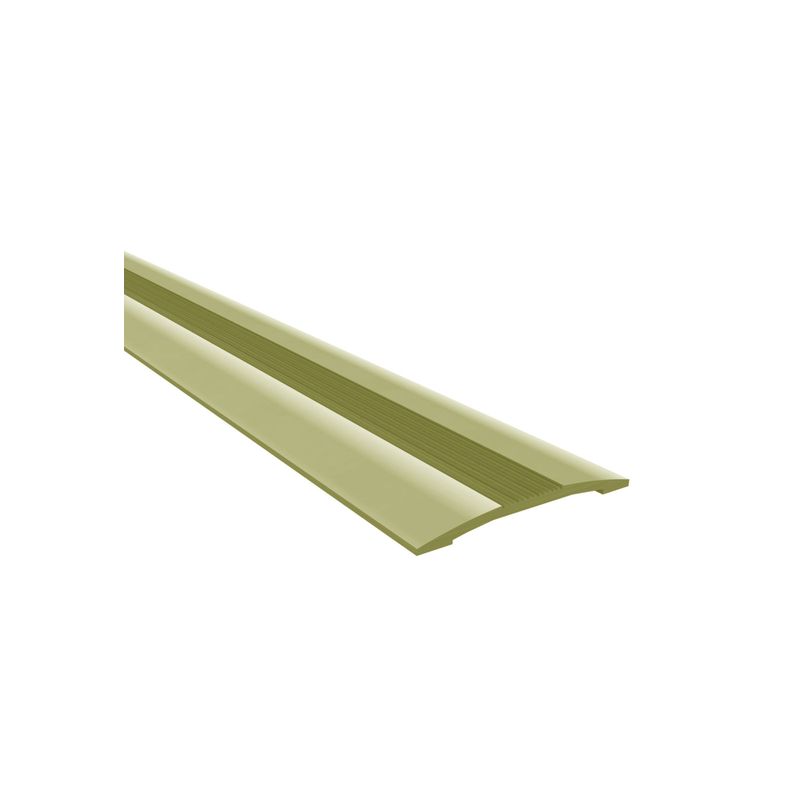 DVP - Cubrejunta Metálica Plana Con Perforaciones 1mt Dorada Dvp