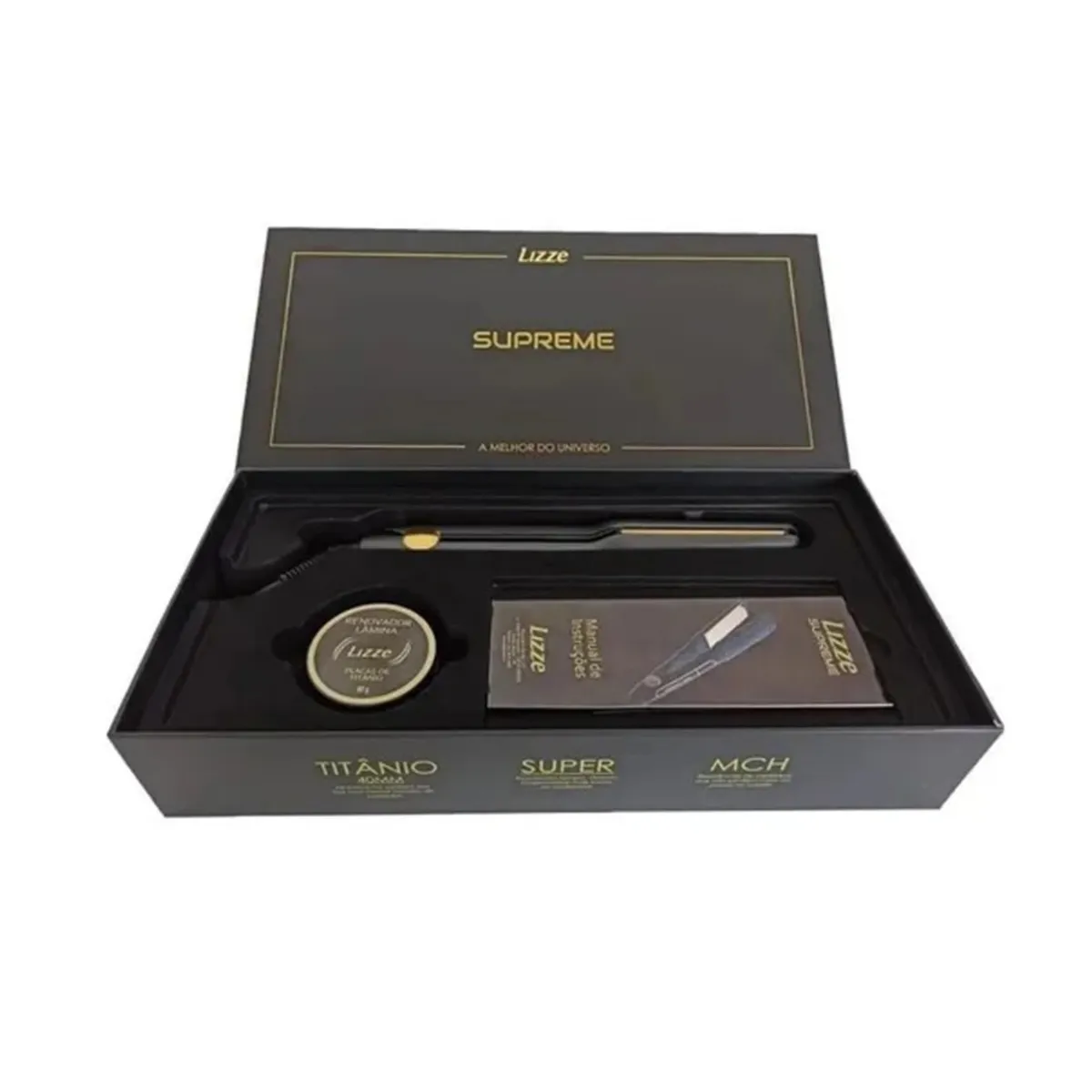 LIZZE - Plancha Para Cabello Lizze Supreme Placas 40mm Titanio 485f