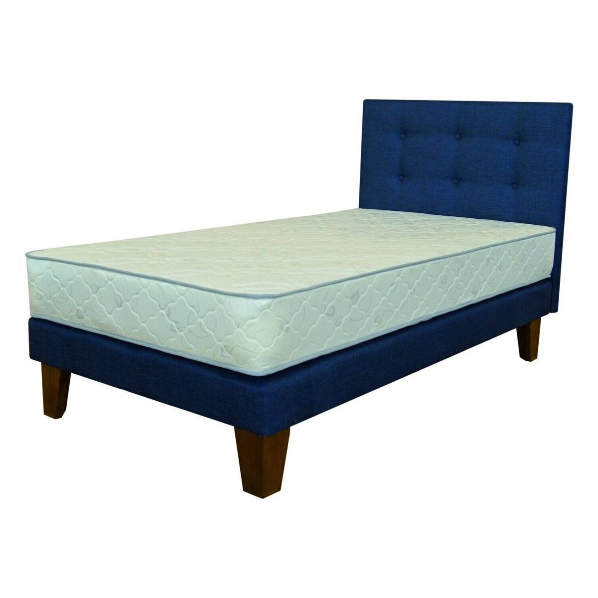 SPOMO - Eurobox Energy Capitoné 1,5 PL Azul + Mesa de Notebook