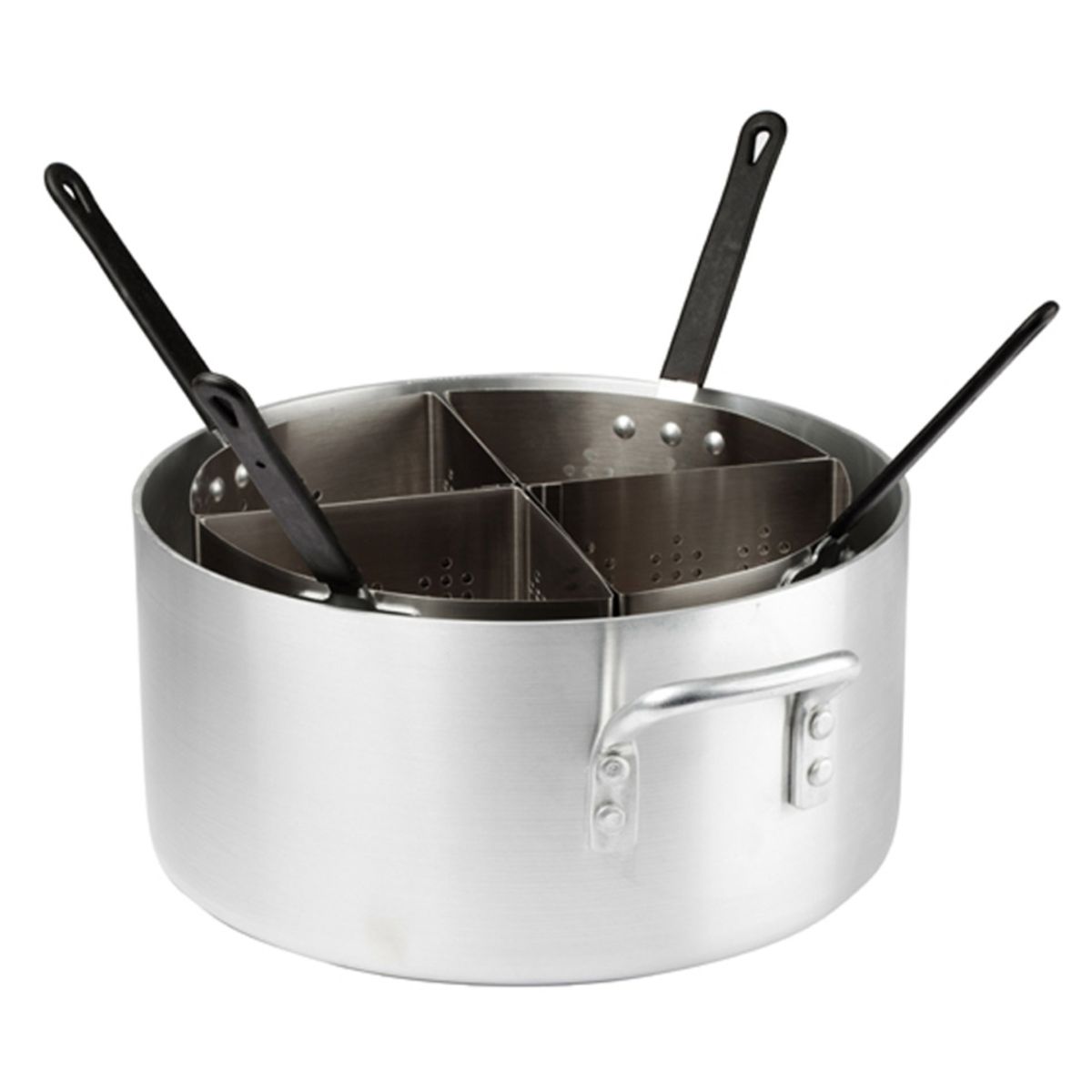 WINCO - Olla Pasta Cocina C/ 4 Recuadros Aluminio Set Winco WINCO