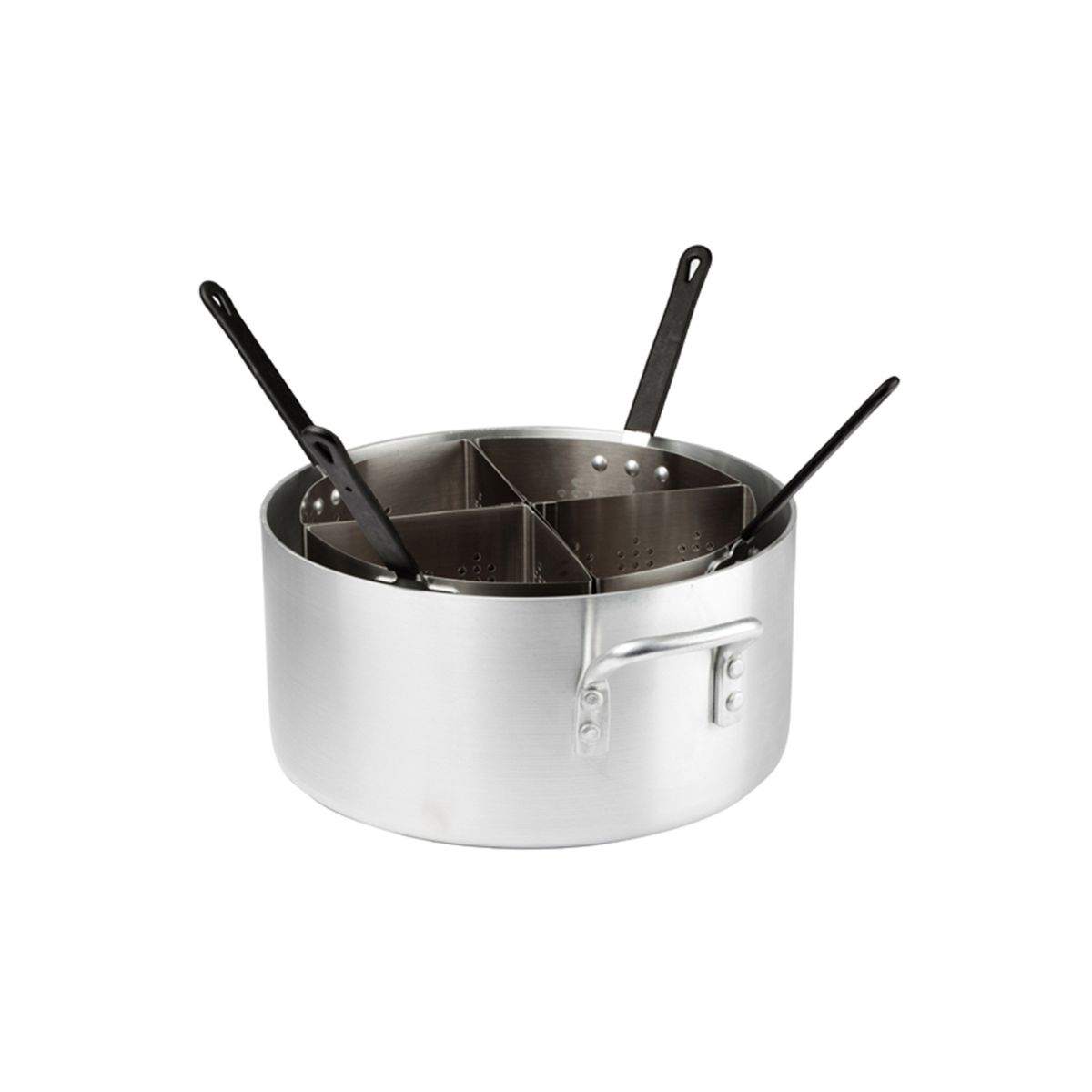 WINCO - Olla Pasta Cocina C/ 4 Recuadros Aluminio Set Winco WINCO