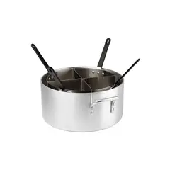 WINCO - Olla Pasta Cocina C/ 4 Recuadros Aluminio Set