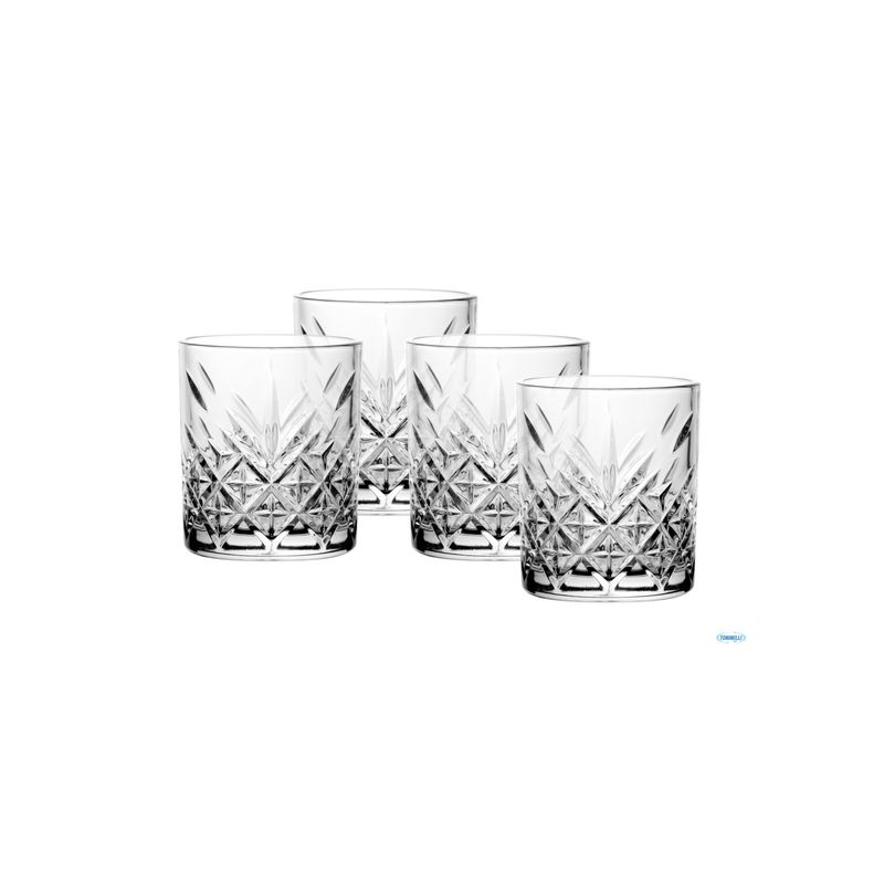 PASABAHCE - Set De 4 Vasos Vidrio Bajo Timeless 205Cc PASABAHCE
