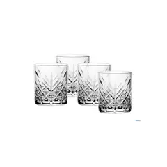 PASABAHCE - Set De 4 Vasos Vidrio Bajo Timeless 205Cc