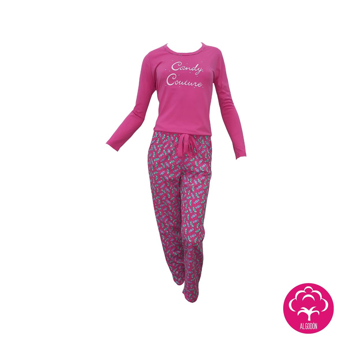 MON AMOUR - Pijama Algodón Largo Candy Mujer Mon Amour