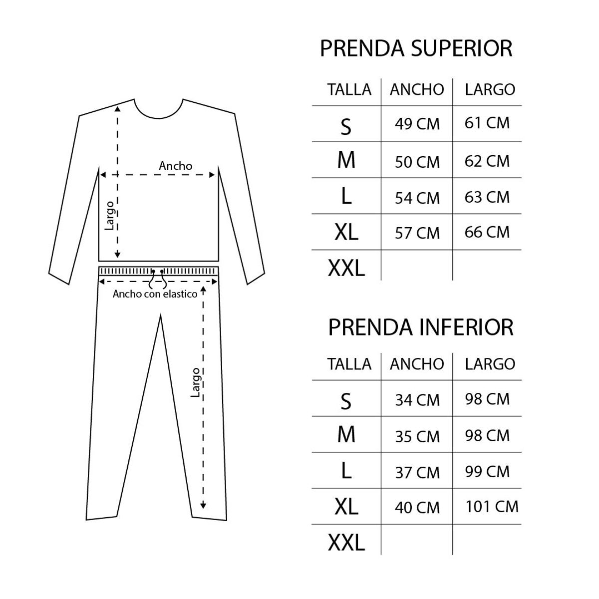 MON AMOUR - Pijama Algodón Largo Candy Mujer Mon Amour