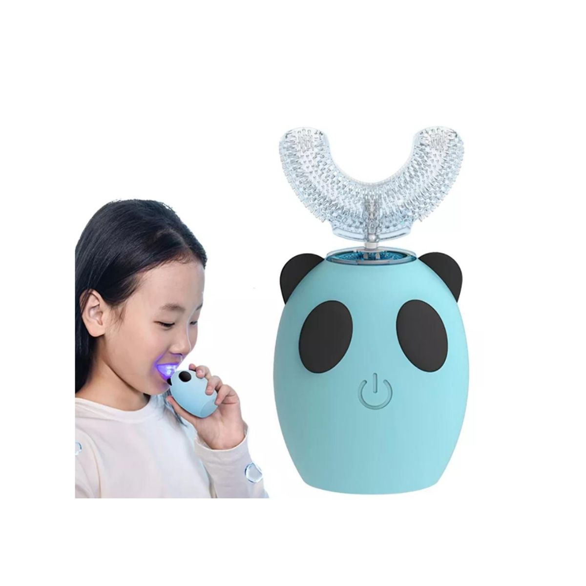 GENERICO - CEPILLO DE DIENTES ELECTRICO 360° PARA NIÑOS ROSADO