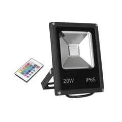 HB LEDS - Foco Proyector de Área LED 20W RGB Con Control Remoto