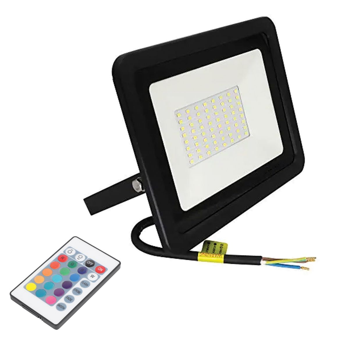 HB LEDS - Foco Proyector de Área LED 50W RGB Con Control Remoto