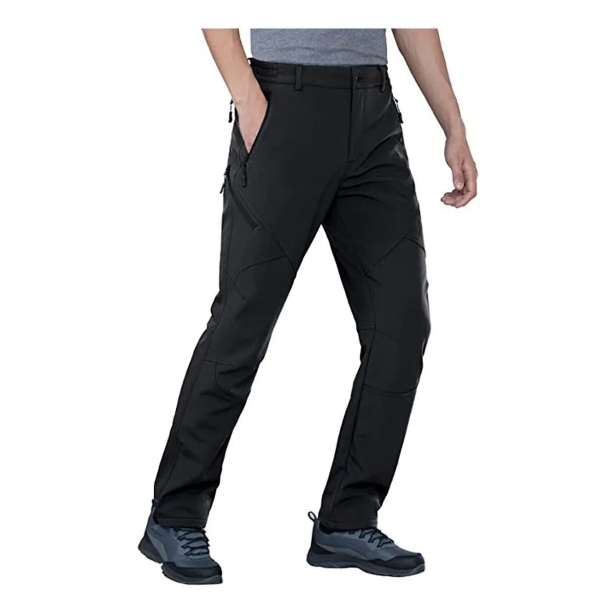 HENNE CLOTHING - Pantalón Térmico Impermeable - Softshell - Hombre