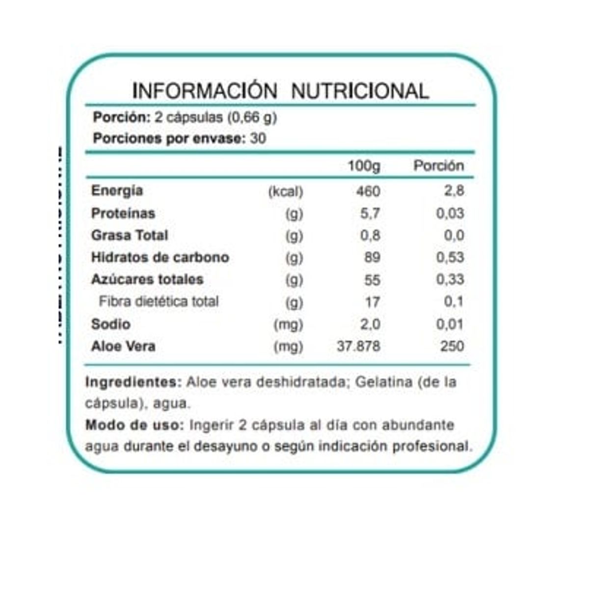 FNL - Áloe Vera Fnl 2 Frascos 2 Meses 120 Capsulas