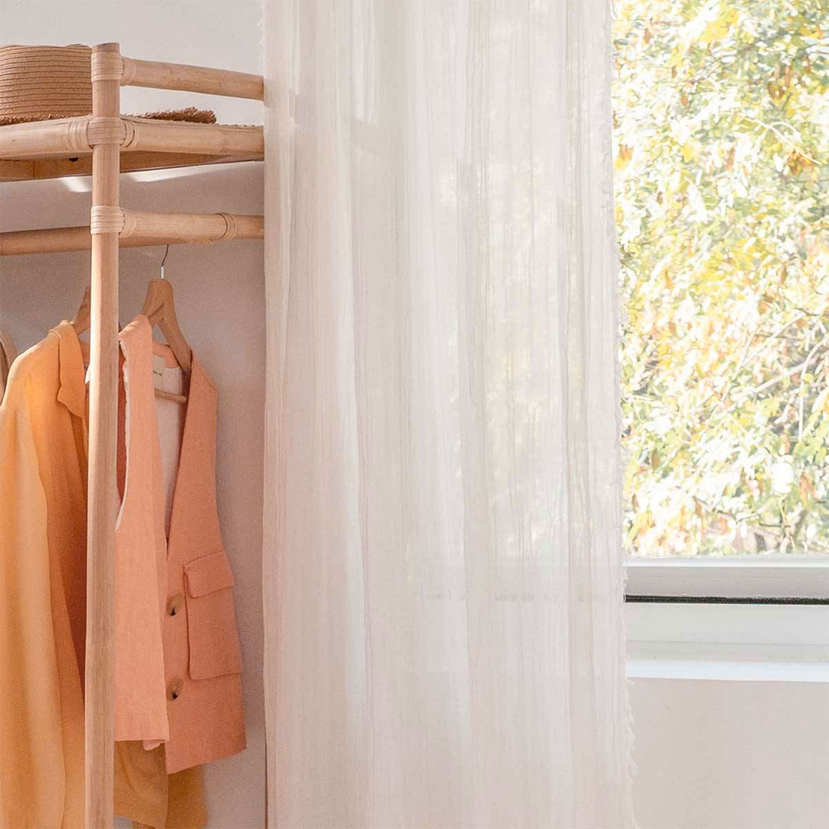 CALMA HOUSE - Cortina algodón Fray 140x280 Crudo Calma House