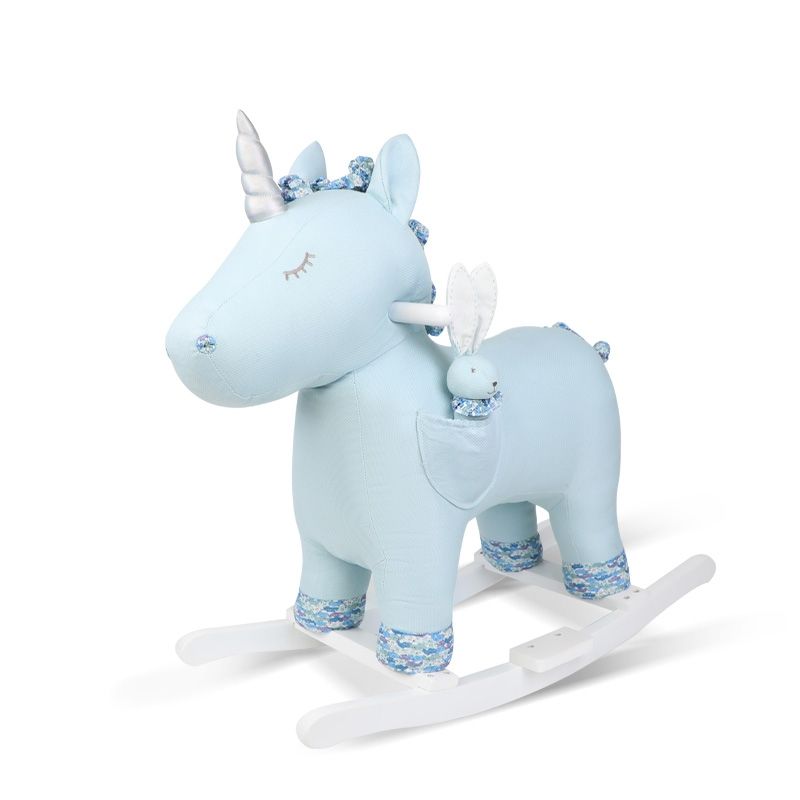 BILBOLA - Balancin unicornio celeste tweed