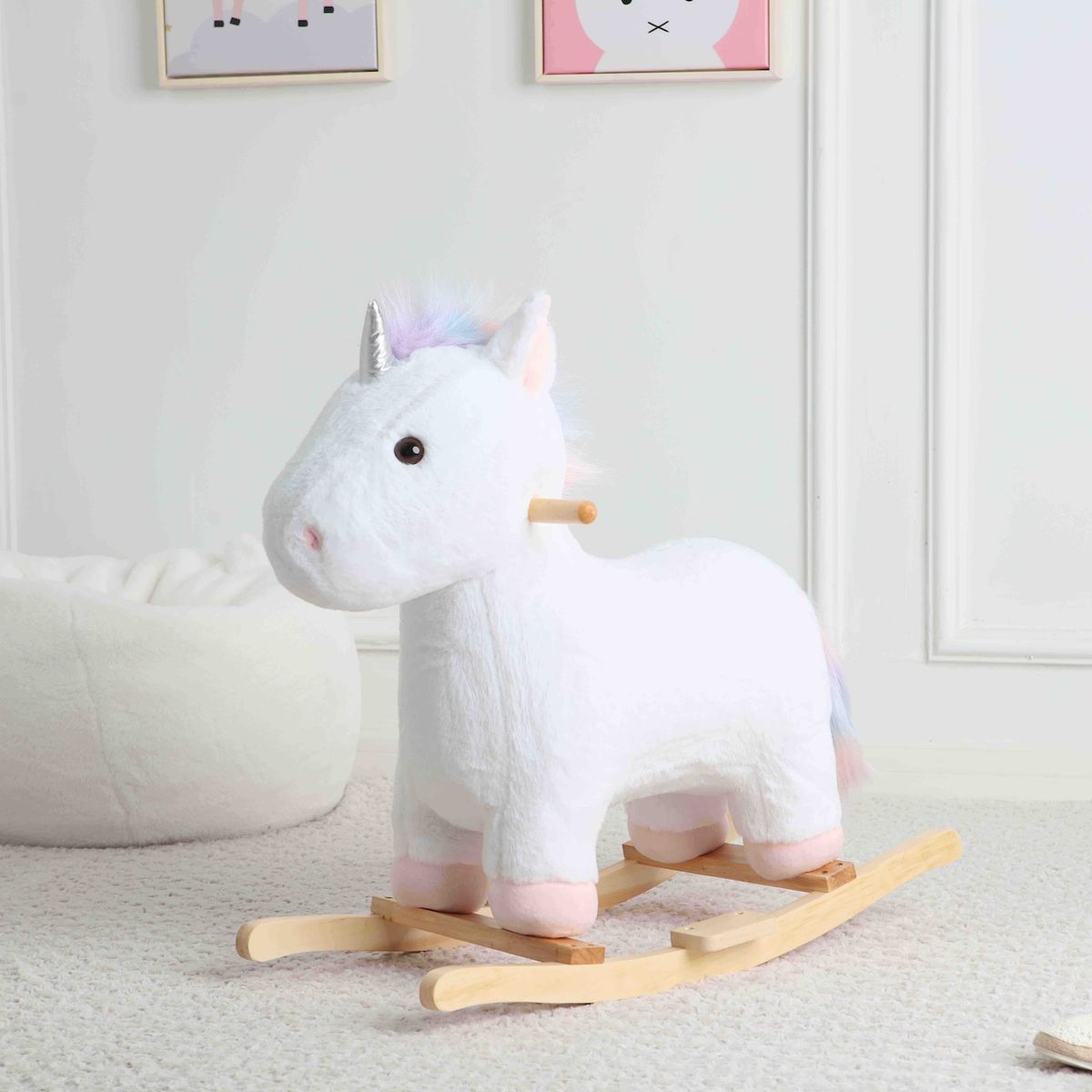 BILBOLA - balancin unicornio blanco