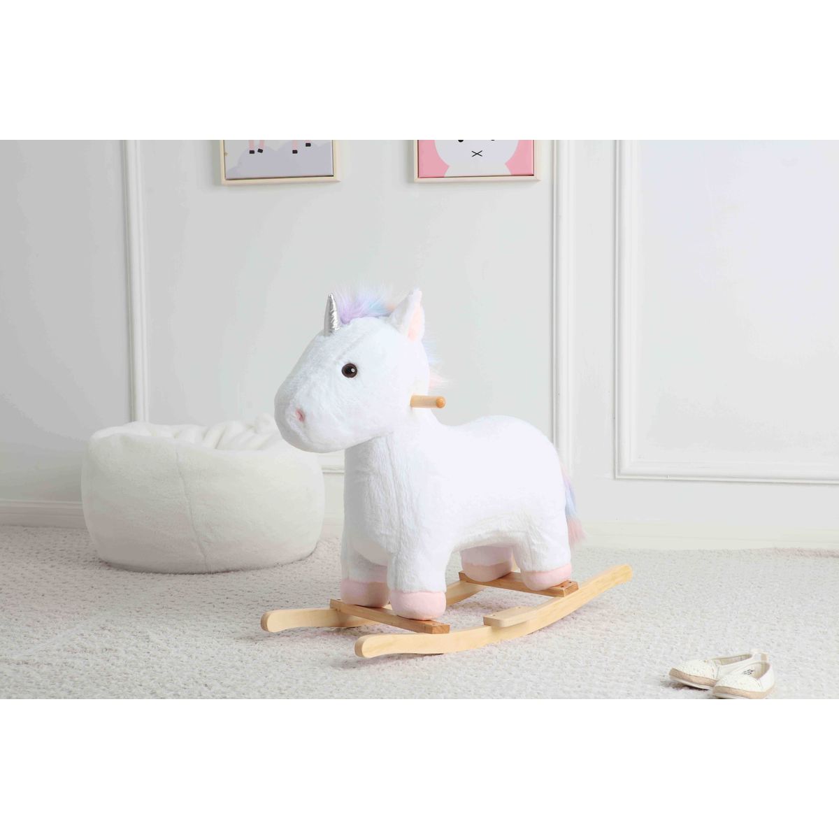 BILBOLA - balancin unicornio blanco