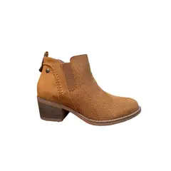 BOTELI - Botin mujer cafe gamuza