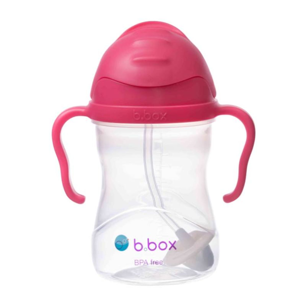 B BOX - Vaso Sippy antiderrame bombilla 360º Raspberry