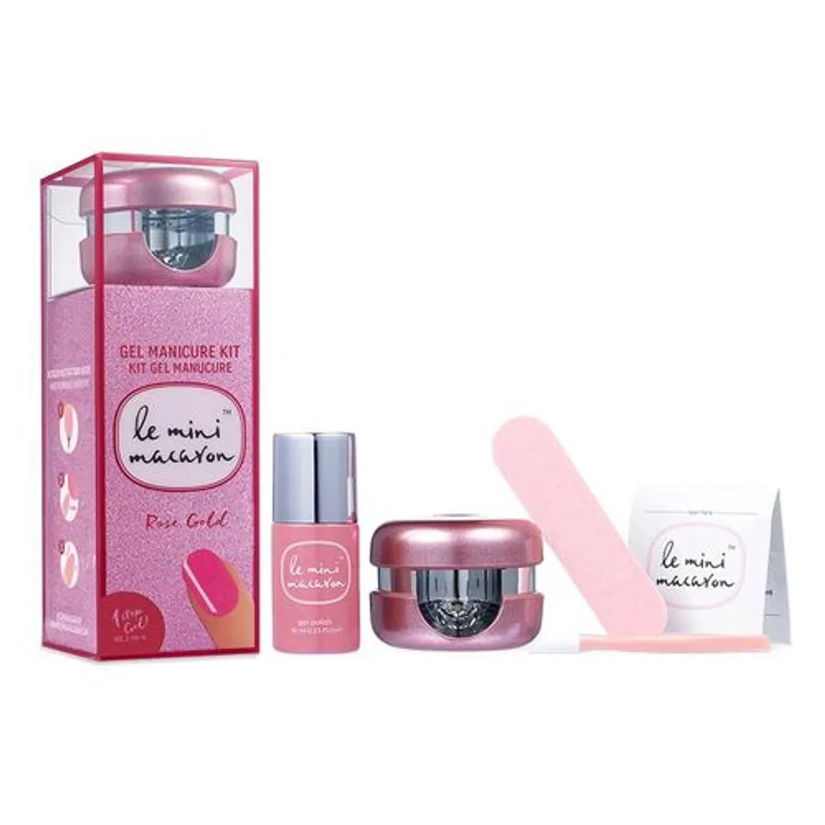 LE MINI MACARON - Kit Manicure Esmaltado Gel Rose Gold