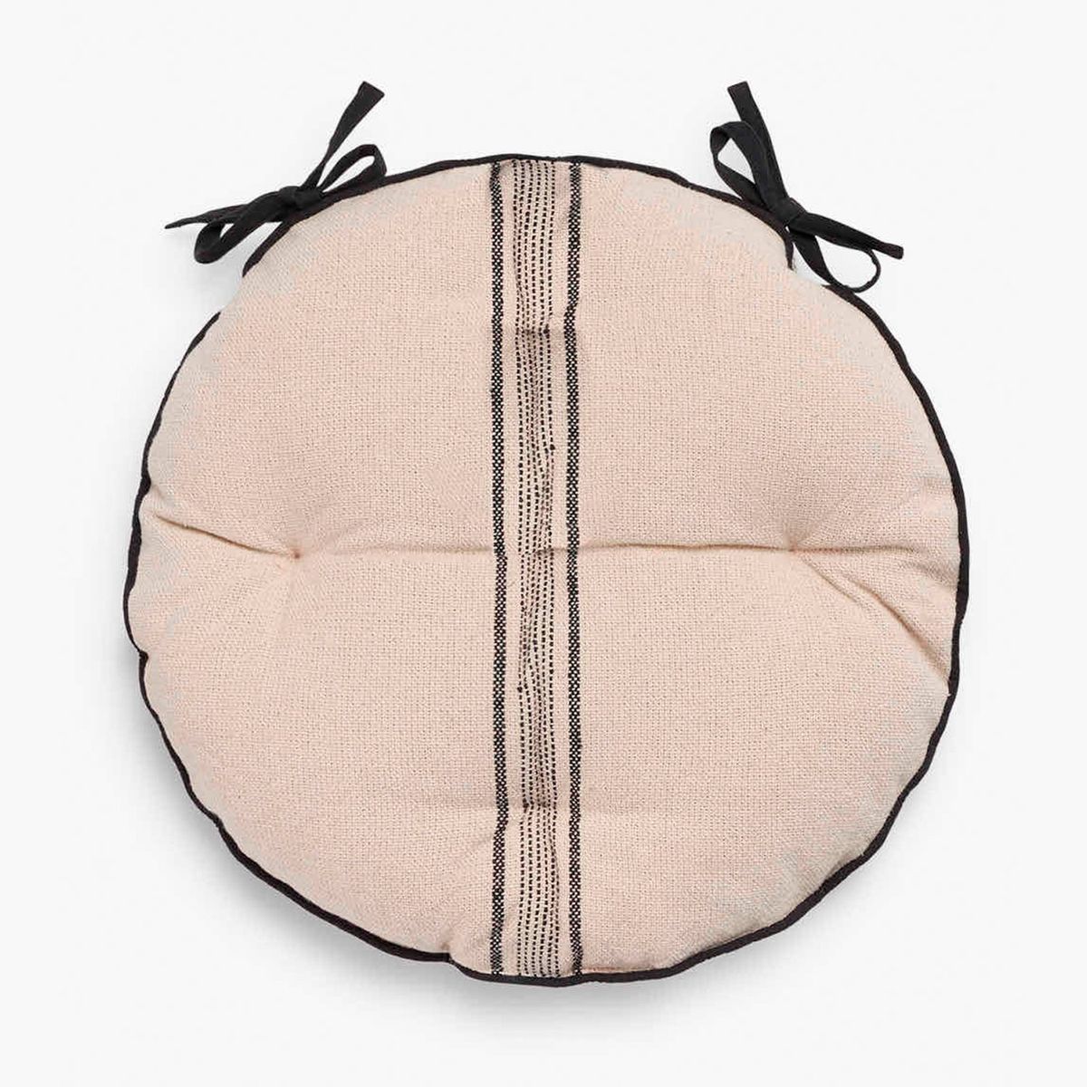 CALMA HOUSE - Cojín de Silla redondo Capri Negro Calma House