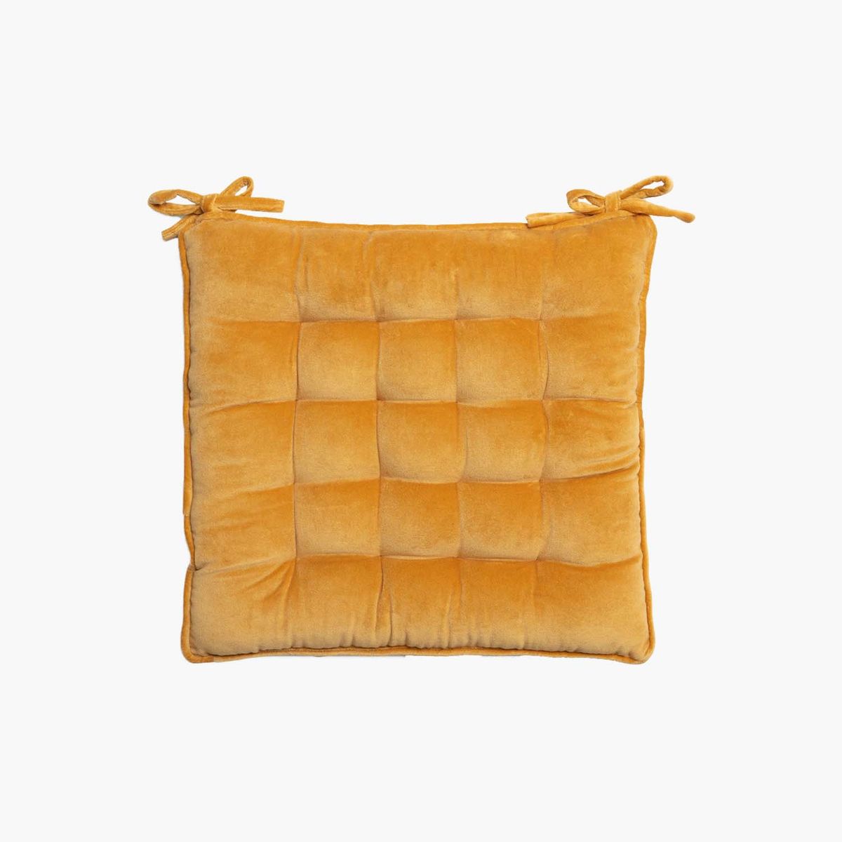 CALMA HOUSE - Cojín de Silla Velur Mostaza Calma House