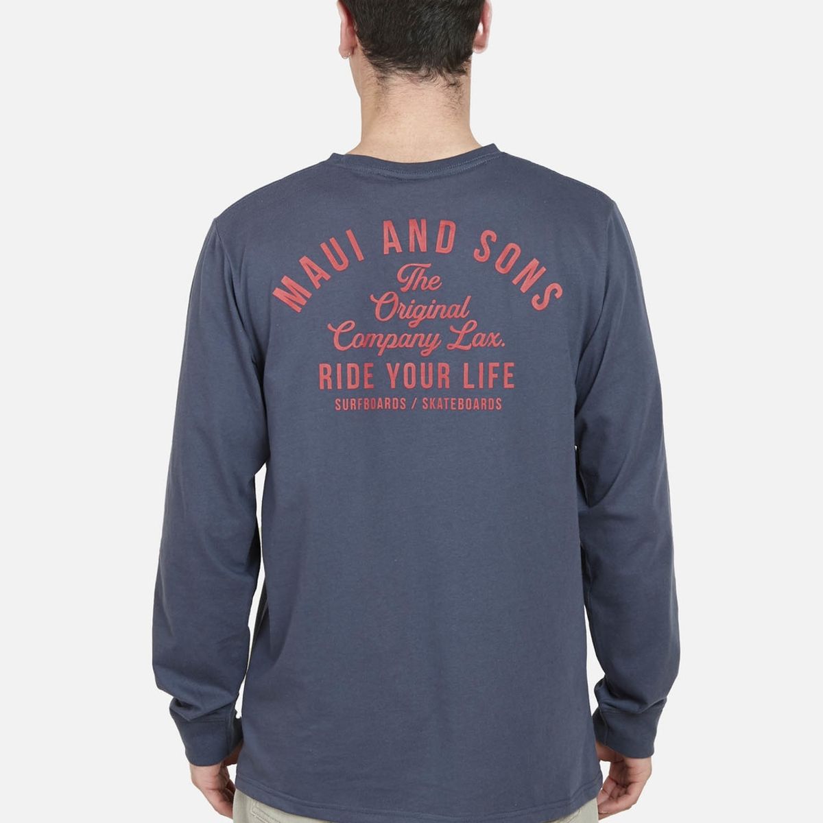 MAUI AND SONS - Polera RIDE YOUR LIFE Hombre Azul Maui and Sons